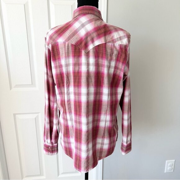 Panhandle Slim Embroidered Rhinestones Plaid Western Shirt - Picture 3 of 14